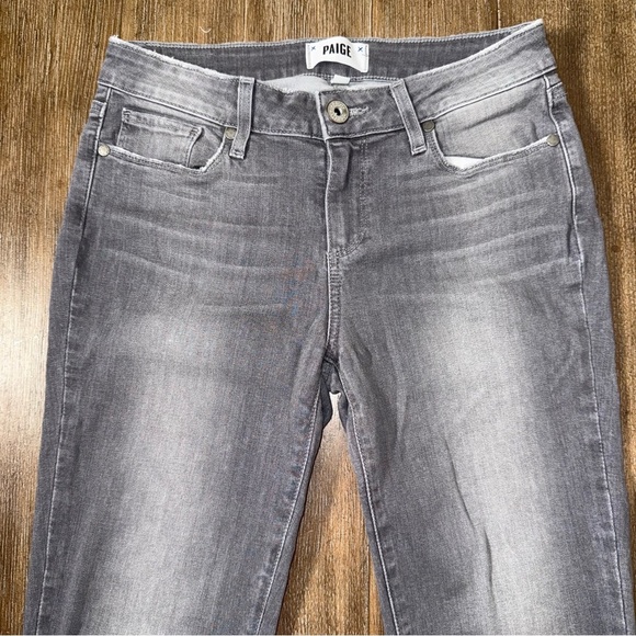 PAIGE Verdugo Skinny Ankle Jeans Mid Rise Raw Hem Fall Grunge Size 28 - Picture 8 of 12